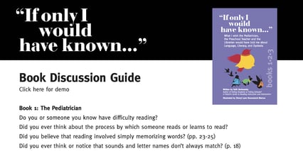 Book discussion guide for "If only I would have known..."